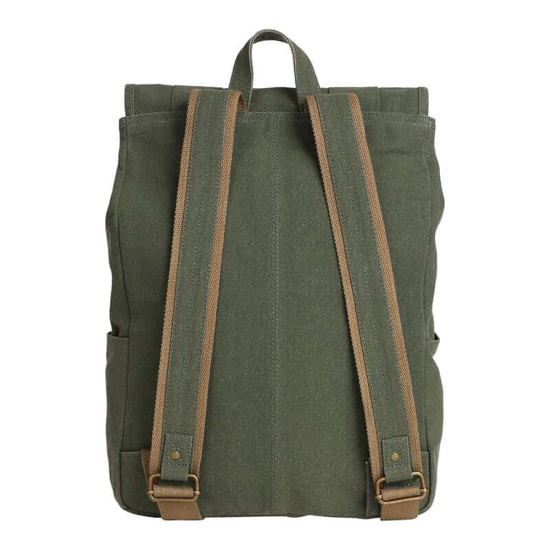 Mona B - Unisex Canvas Back Pack for Office | School and College with Upto 14" Laptop/ Mac Book/ Tablet: Delta