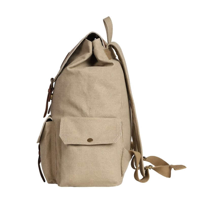 Mona B - Unisex Canvas Back Pack for Office | School and College with Upto 14" Laptop/ Mac Book/ Tablet: Flint