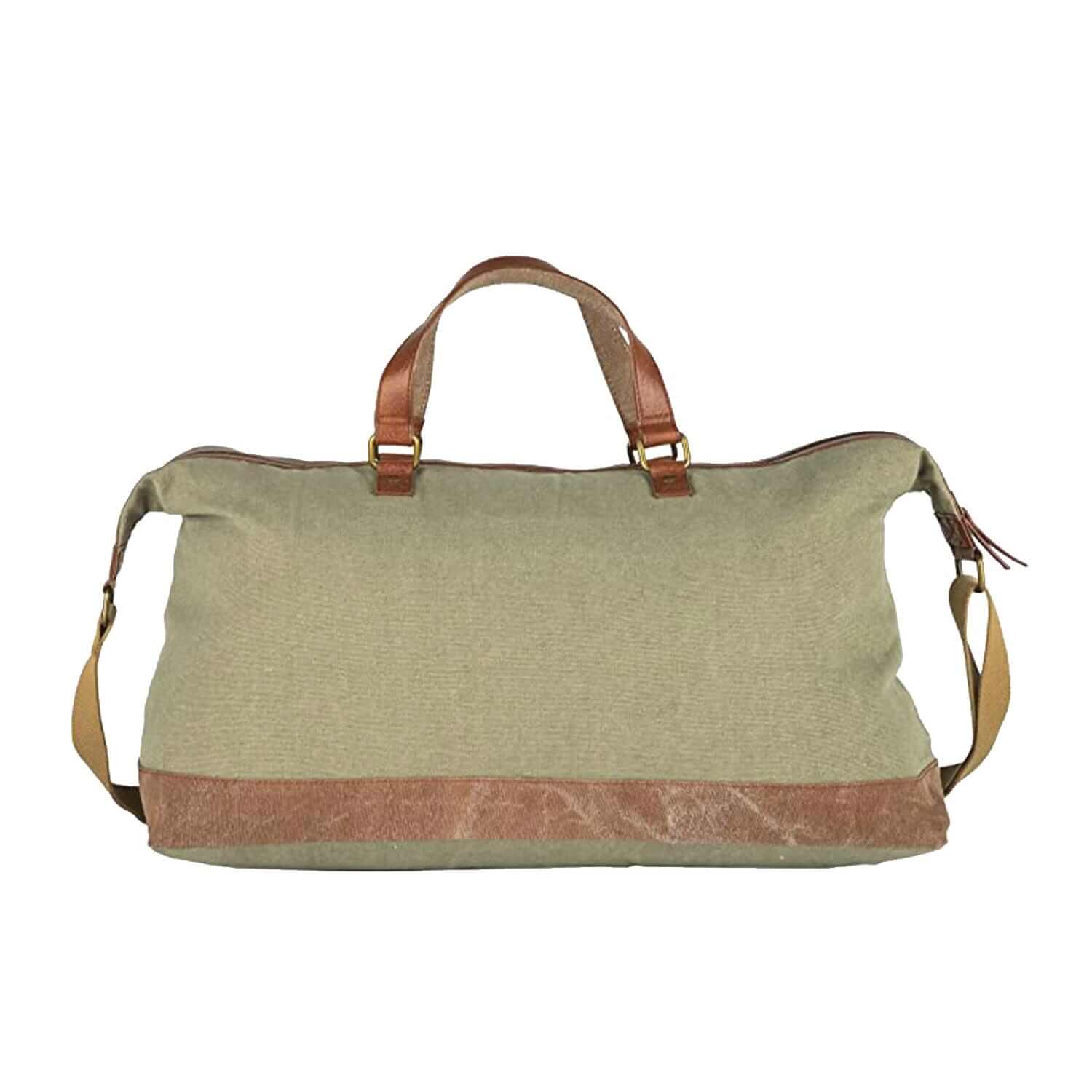Mona B - Unisex Canvas Gym, Travel and Sports Duffel Bag (Moss, Large) - (MC-1002 C )