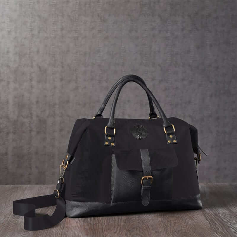 Mona B - Unisex Duffel Gym Travel and Sports Bag: Milan Black - RP-305 BLK