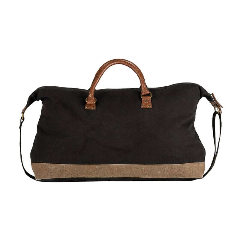 Mona B - Upcycled Canvas Duffel Gym Travel and Sports Bag with Stylish Design for Men and Women: Parker