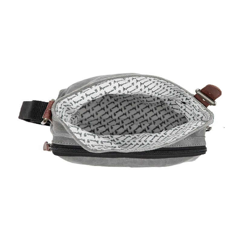Mona B - Upcycled Canvas Messenger Crossbody Bag with Stylish Design for Men and Women: Dream
