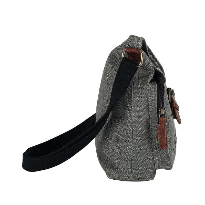 Mona B - Upcycled Canvas Messenger Crossbody Bag with Stylish Design for Men and Women: Dream