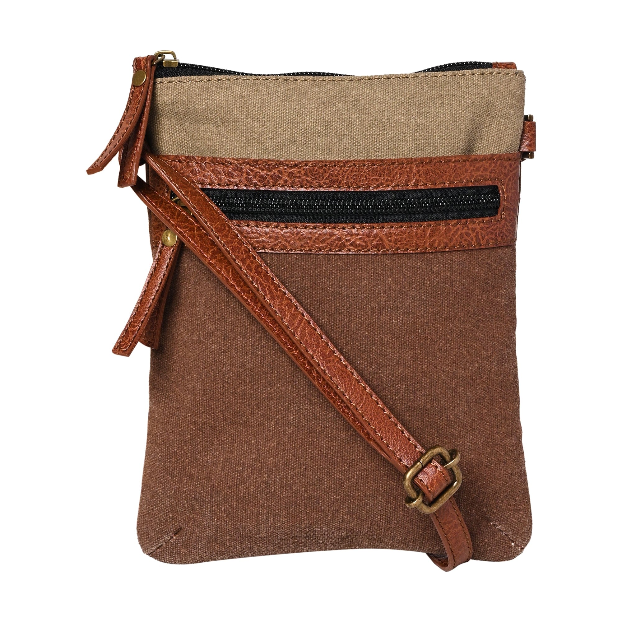 Mona-B Bags Mona B Small Messenger Crossbody Bag with Stylish Design for Girls and Women: Chocolate - (M-2515)