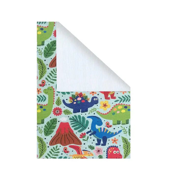 Dinosaur Kids Dhurrie Carpet 3x5 Feet - Colorful Floor Mat for Children