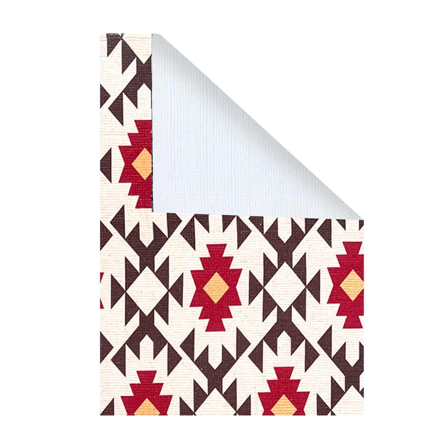 Mona B - Printed Vintage Dhurrie Carpet Rug Runner Floor Mat for Living Room Bedroom: 3.5 X 5.5 Feet Multi Color - PR-115 (4266)