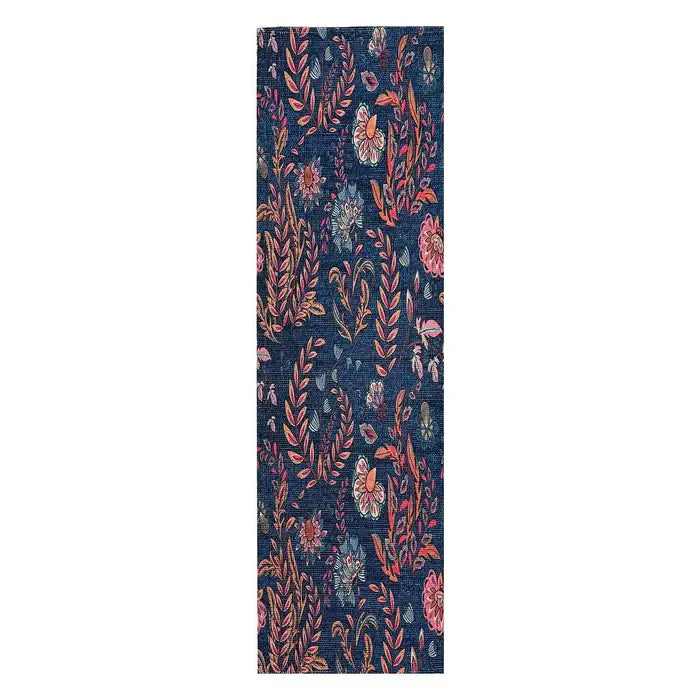 Printed Dhurrie Carpet Rug Runner : 1.83 X 6 Feet Multi Color Floor Mat for Living Room & Bedroom