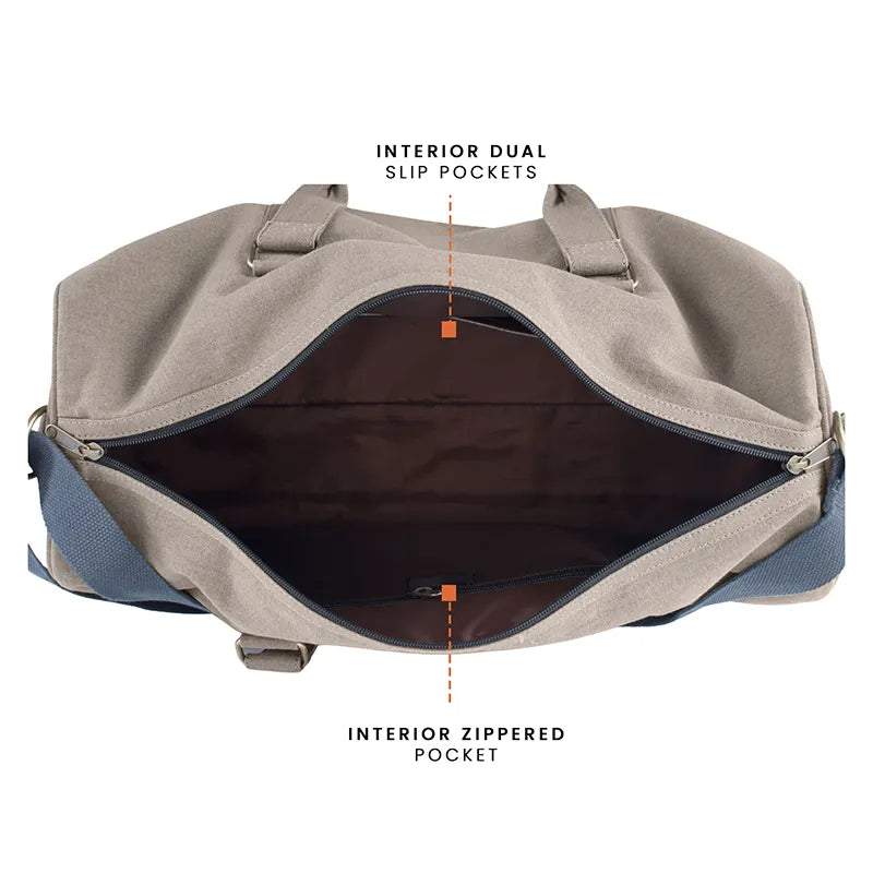 Ayn Duffle Bag For Men & Women 30L - Grey