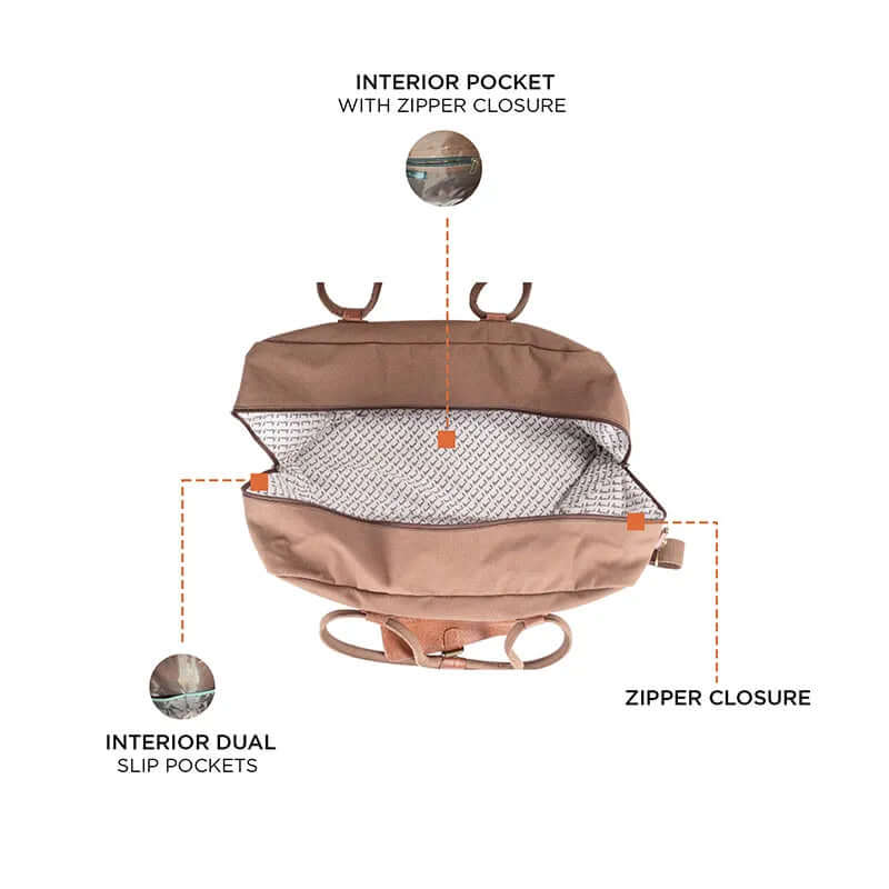 Cord Duffle Bag For Men & Women - Chocolate