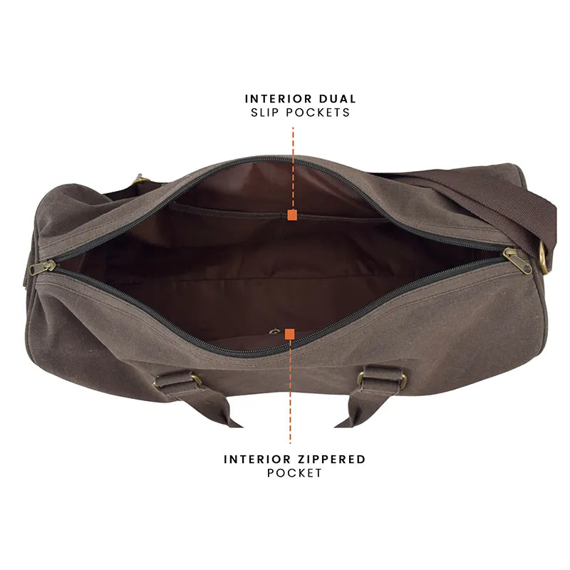 Ayn Duffle Bag For Men & Women 30L - Chocolate