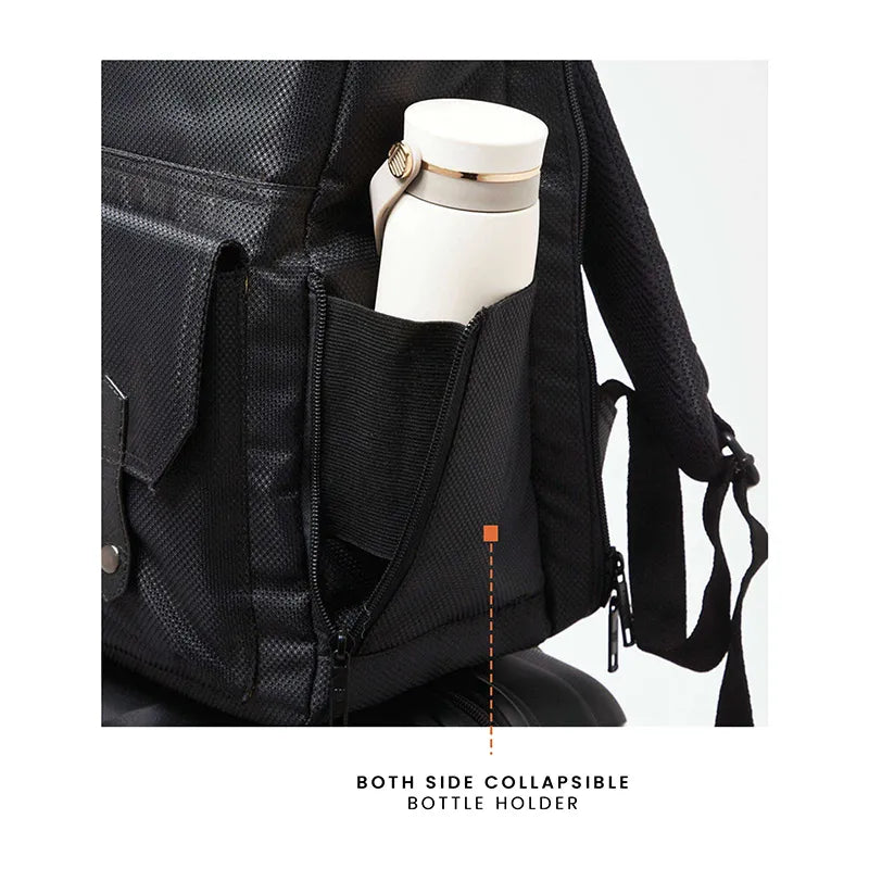 Rearden Rollup Backpack For Men & Women - Black