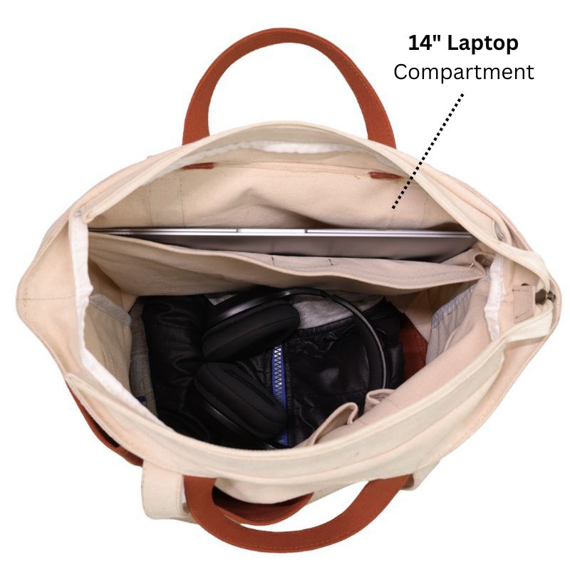 The Verde Panel Tote: Rust