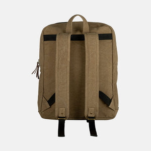 Mona B Upcycled Canvas Backpack for Office | School and College with Upto 14 Laptop/ Mac Book/ Tablet with Stylish Design for Men and Women: Brad