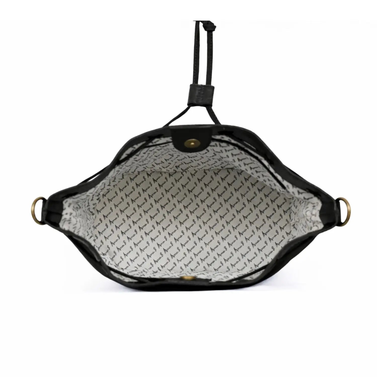 Bucket Crossbody Bag for Women - Black
