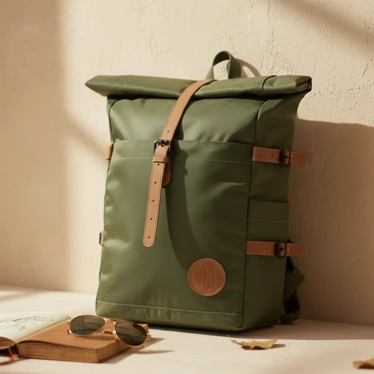 Voyager Backpack for Men and Women: Moss Green
