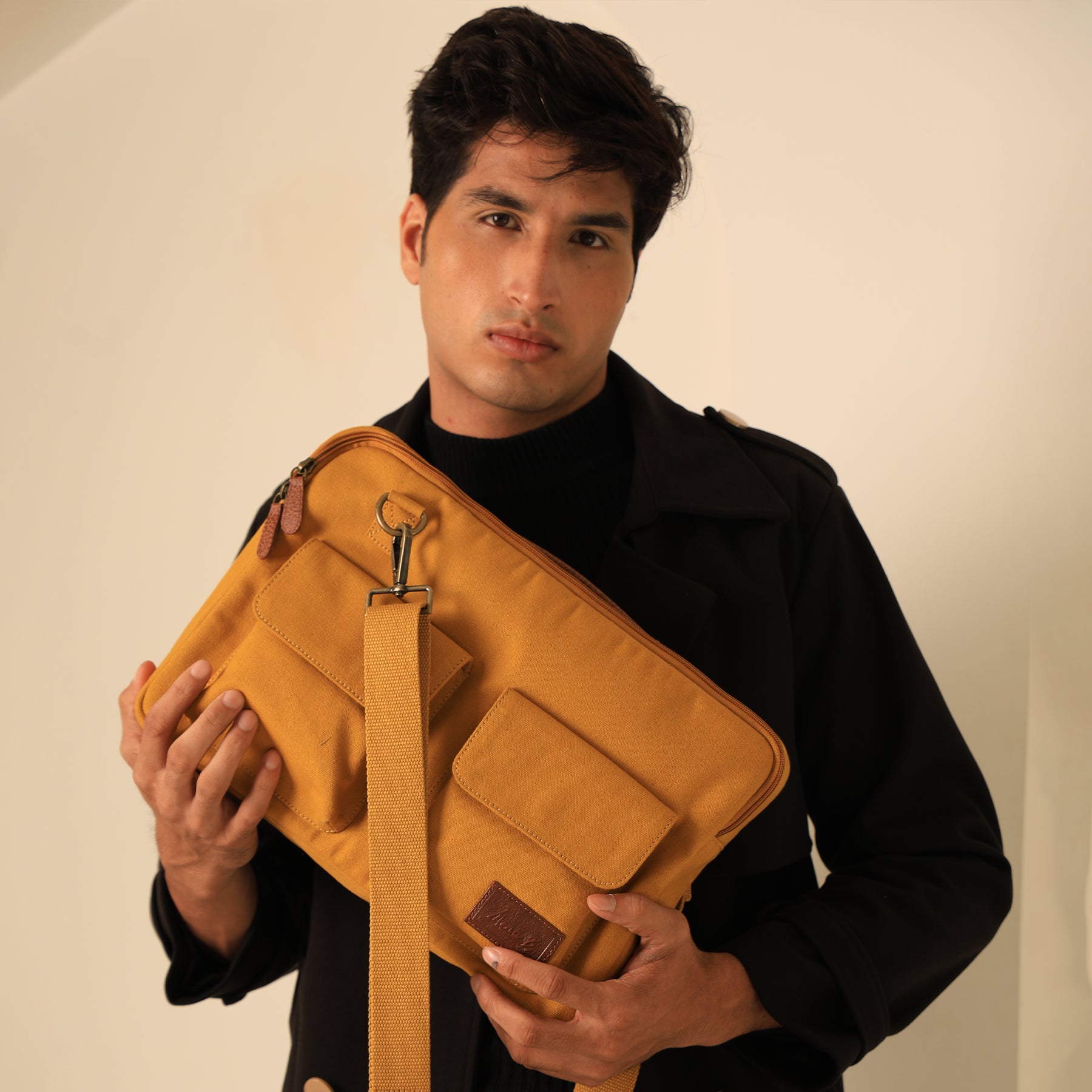 Cleveland Laptop Sleeve Bag for Men & Women – Stylish, Durable & Eco-Friendly - Mustard