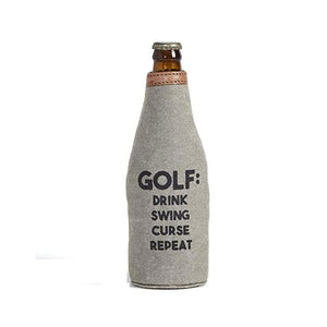 Mona B Pint Beer Bottle Covers with Stylish Printing for Men and Women (Swing Curse Repeat)