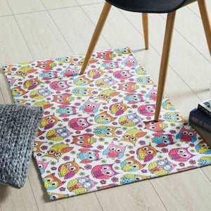 Mona B Printed Animal Transport Kids Room Dhurrie Carpet Rug Runner Floor Mat for Living Room Bedroom: 2 X 3 Feet Multi Color (BR-306)
