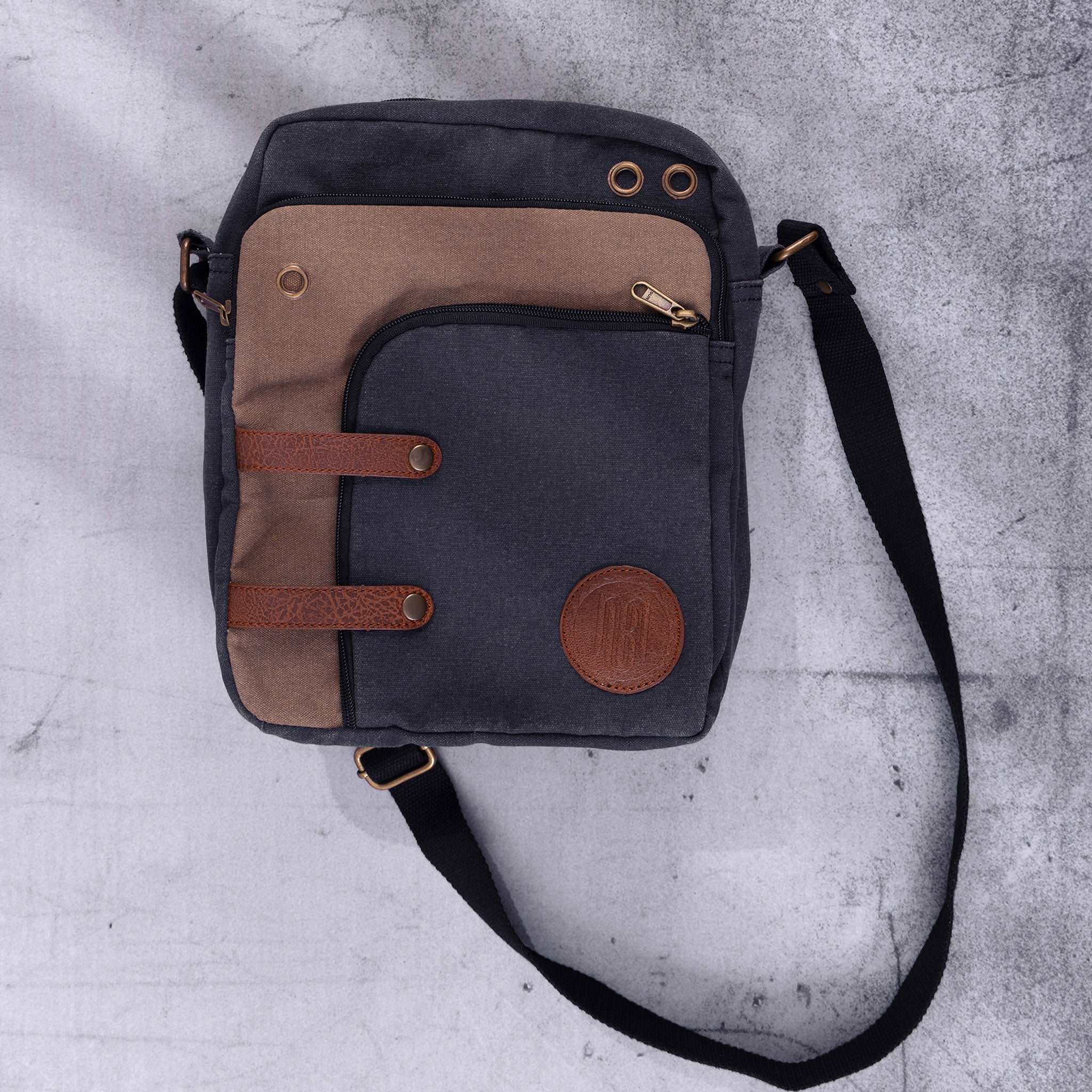 Mona B Canvas Messenger Crossbody Bag with Stylish Design for Men and Women (MC-703 C) - Crossbody Sling Bag by Mona-B - EOSS, New Arrivals