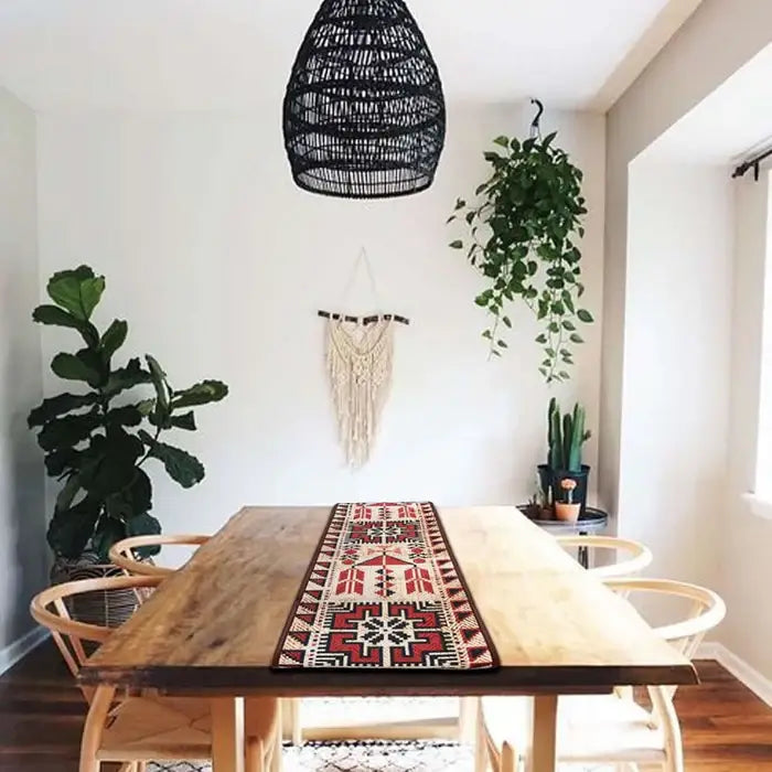 Mona B - Printed Runner, 13X 60 INCH, Best for Bed-Side Table/Center Table, Dining Table/Shelves