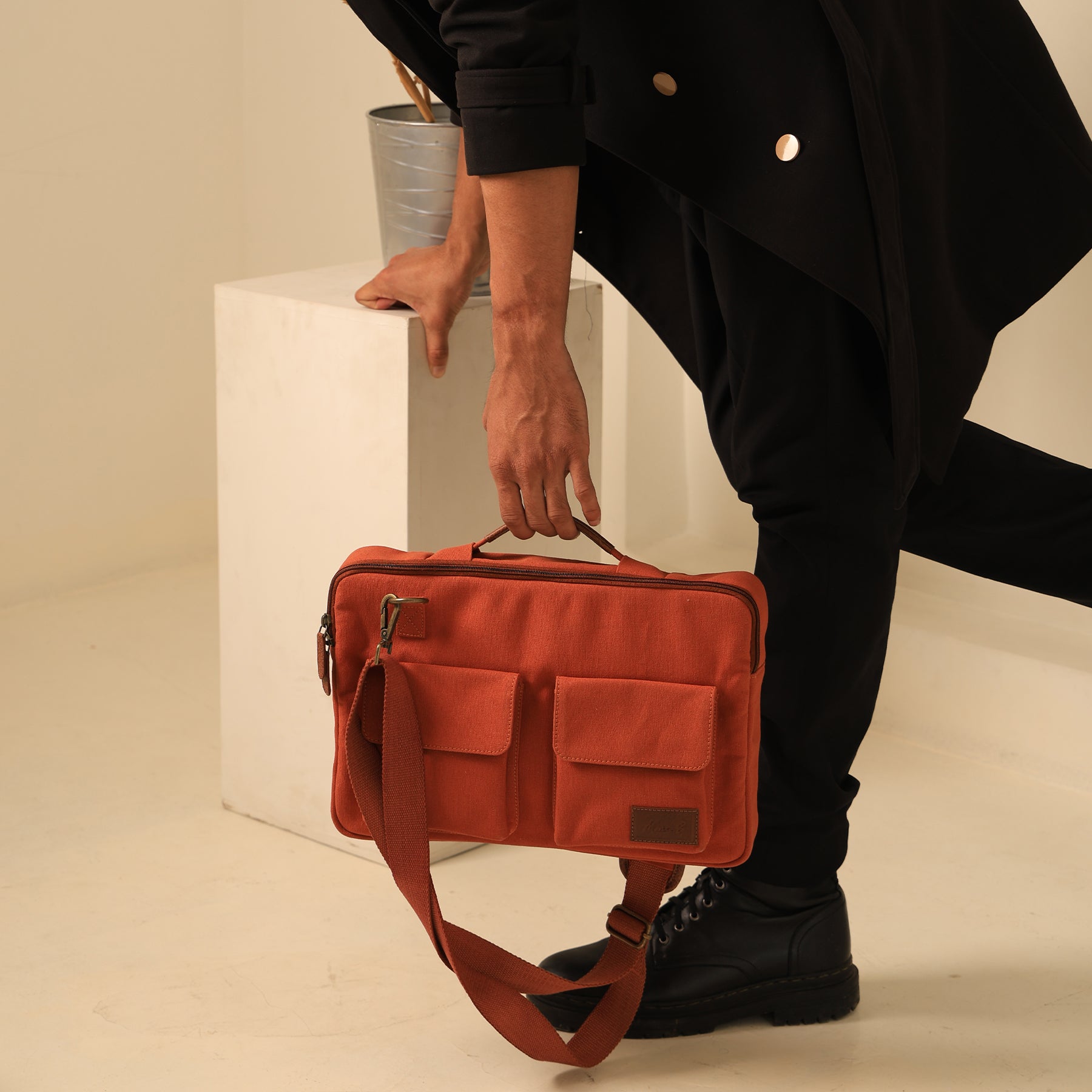 Cleveland Laptop Sleeve Bag for Men & Women – Stylish, Durable & Eco-Friendly - Burnt Orange