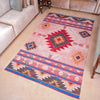 Mona B - Printed Vintage Dhurrie Carpet Rug Runner Floor Mat for Living Room Bedroom: 5 X 8 Feet Multi Color - BR-500 RGL