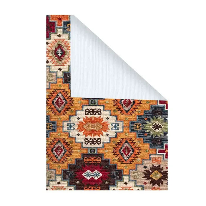 Vintage Dhurrie Carpet 3.5x5.5 Feet - Multicolor Rug for Living Room and Bedroom