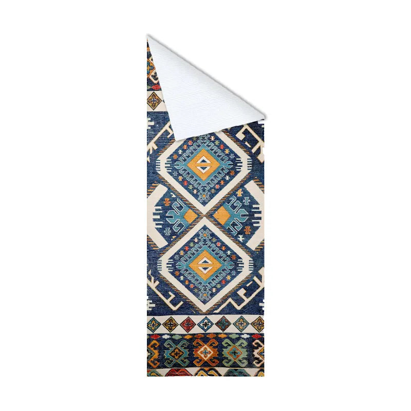 Mona B - Printed Vintage Dhurrie Carpet Rug Runner for Living Room Bedroom: 1.83 X 6 Feet Multi Color - BR-503 RGR
