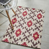 Vintage Print Dhurrie Carpet Rug Runner 2x3 Feet - Multicolor Floor Mat