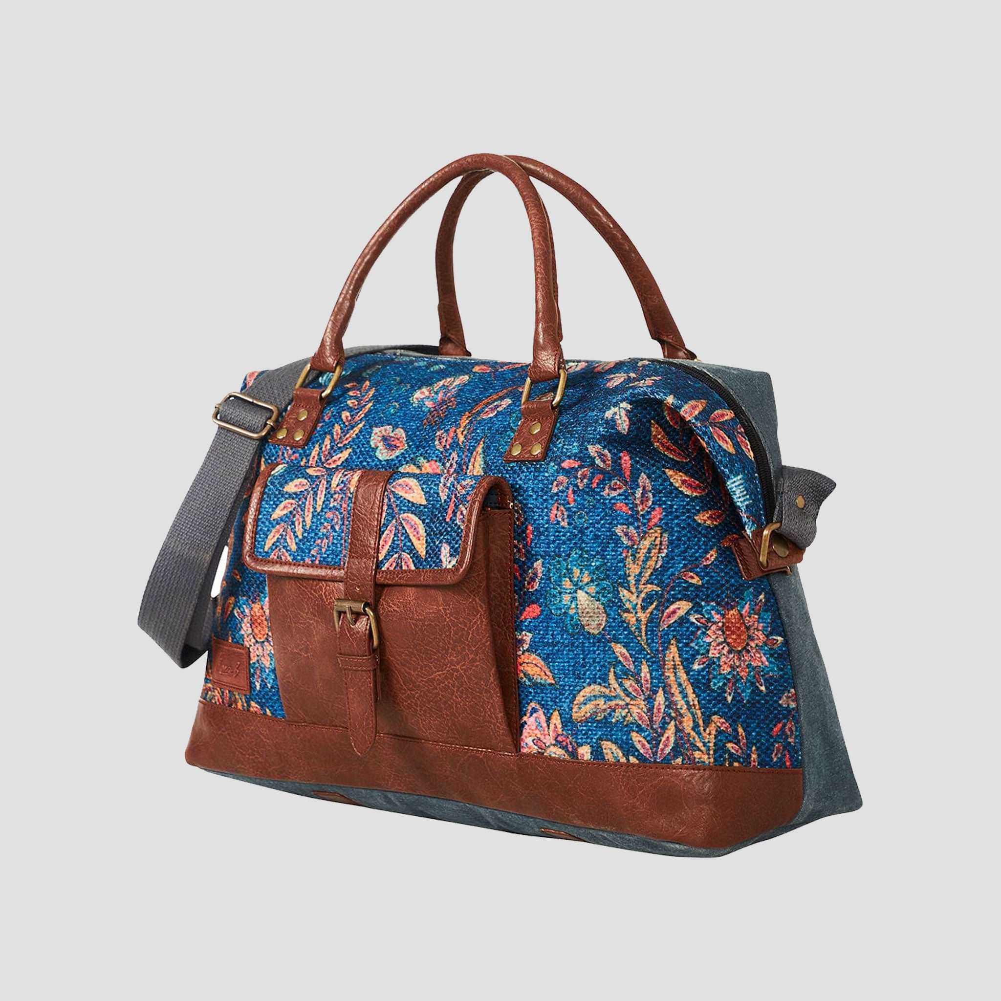 Mona B Canvas Large Duffel Gym Travel and Sports Bag with Stylish Design for Men and Women (Multicolor, Kilim) - (M-7010) - Duffel by Mona-B - Backpack, Flash Sale, Flat40, Sale, Shop2999, Shop3999, Special Prices