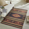 Multicolor Printed Vintage Dhurrie Floor Mat - 3.5x5.5 Feet Carpet Rug Runner for Living Room Bedroom