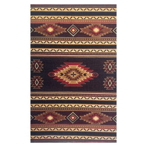 Mona B Printed Vintage Dhurrie Carpet Rug Runner Floor Mat for Living Room Bedroom: 3.5 X 5.5 Feet Multi Color - PR-118 (4266)