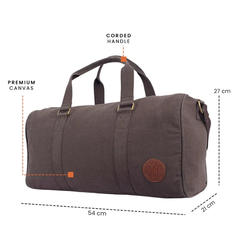 Ayn Duffle Bag For Men & Women 30L - Chocolate