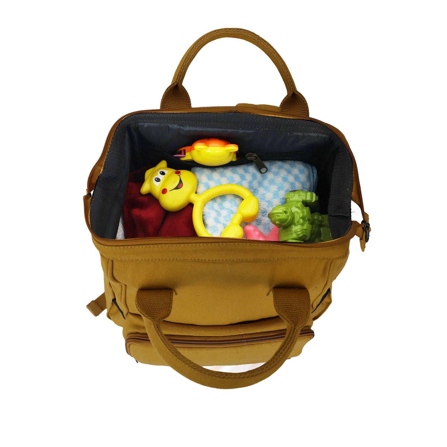 Mona B Verde Diaper Backpack: Mustard