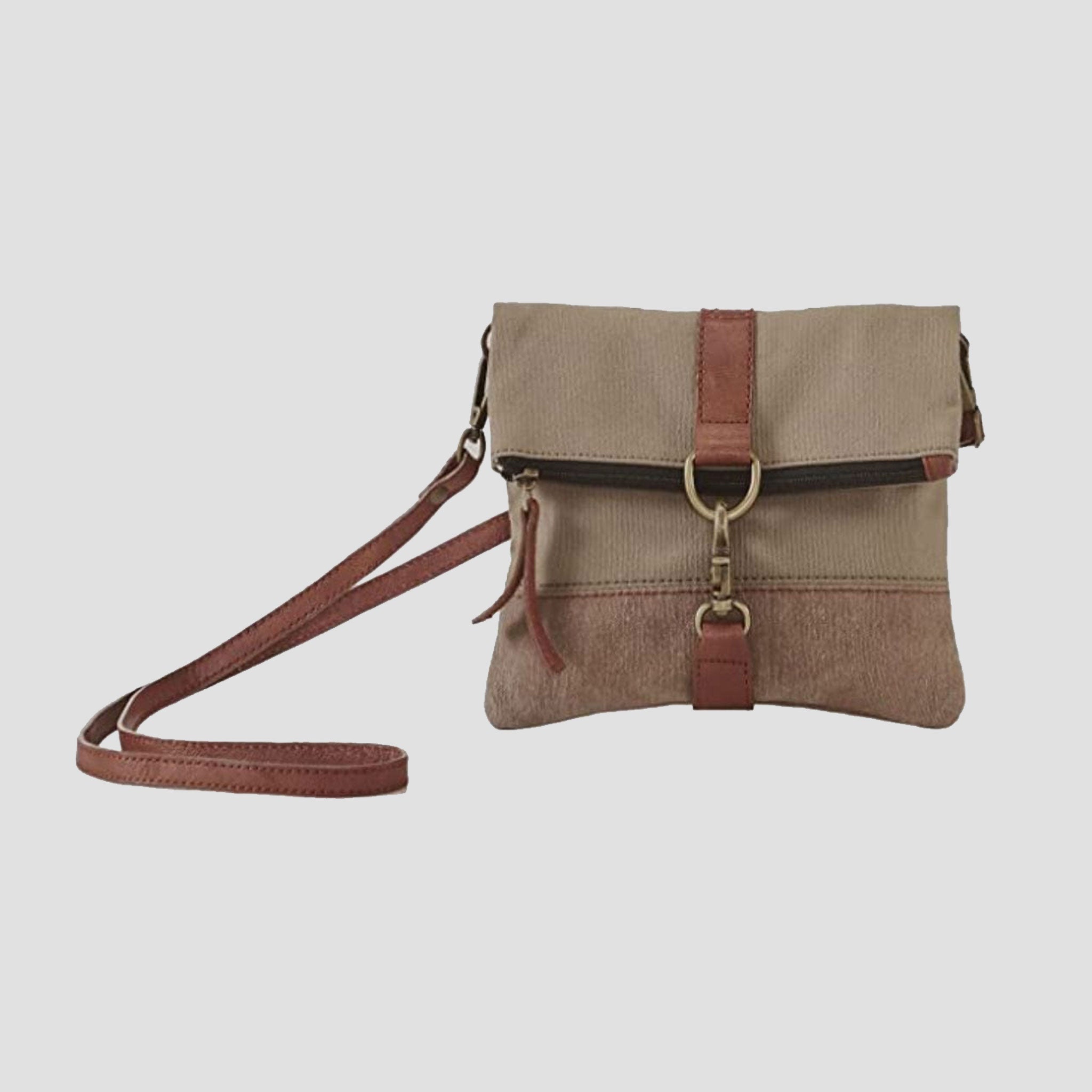 Mona B Finley Canvas Bag Recycled Sling Bag For Women and Girls (Green) - Crossbody Sling Bag by Mona-B - Backpack, EOSS, Flash Sale, Sale, Shop1999, Shop2999, Shop3999