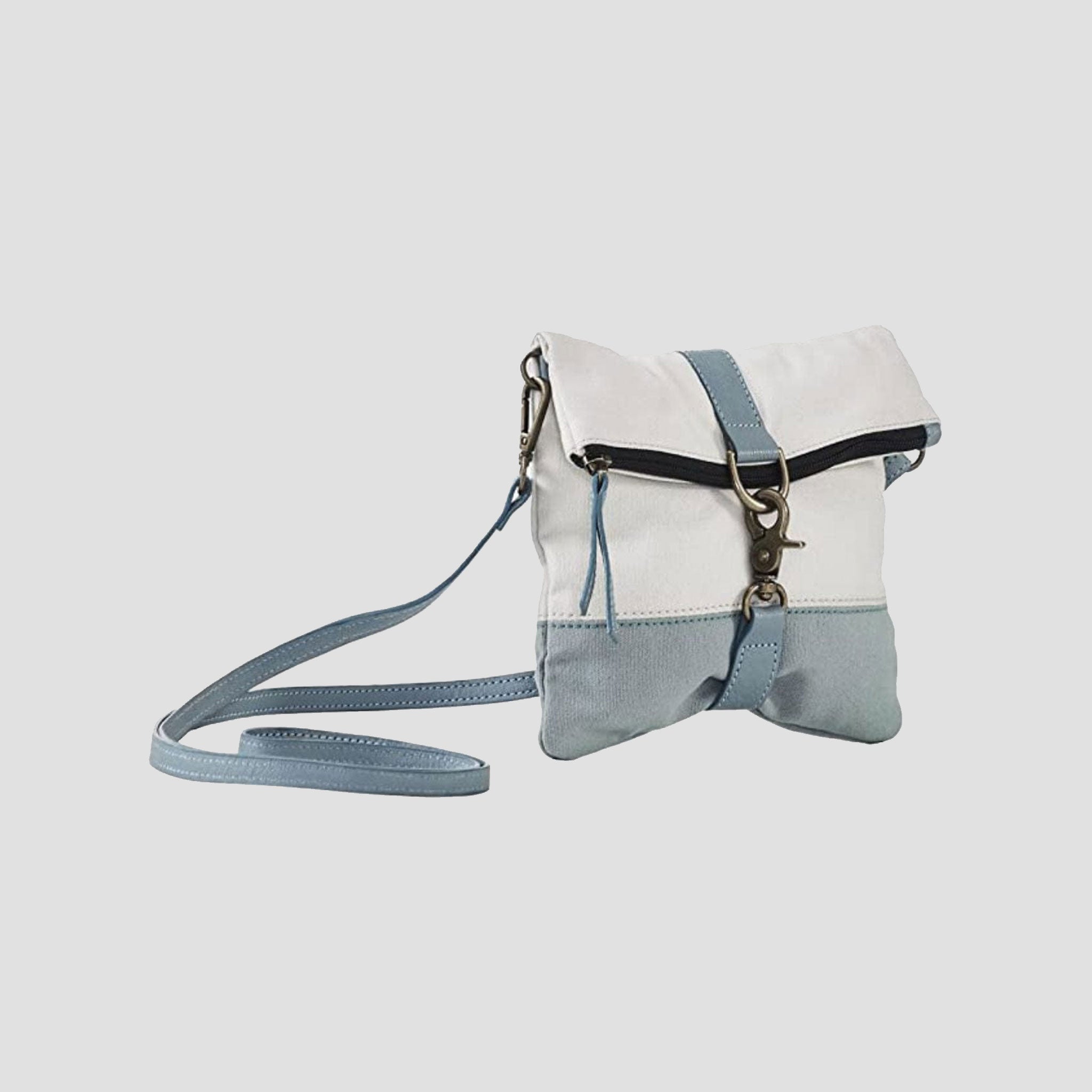 Mona B Women's and Girls Finley Canvas Bag Recycled Sling Bag (Ocean) (Blue) - Crossbody Sling Bag by Mona-B - Backpack, EOSS, Flash Sale, Sale, Shop1999, Shop2999, Shop3999