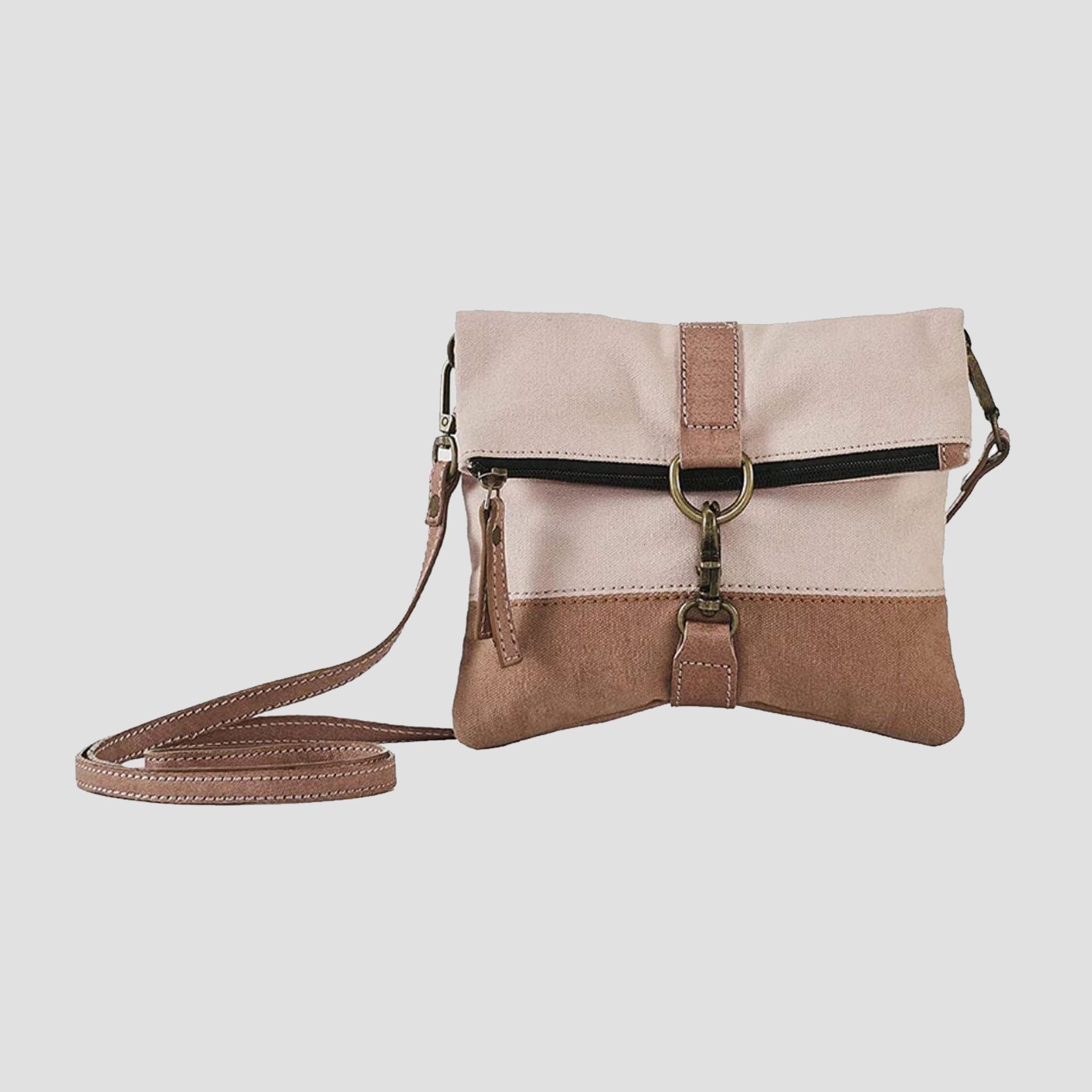 Mona B Finley Canvas Bag Recycled Sling Bag For Women and Girls (Pink) - Crossbody Sling Bag by Mona-B - Backpack, EOSS, Flash Sale, Sale, Shop1999, Shop2999, Shop3999