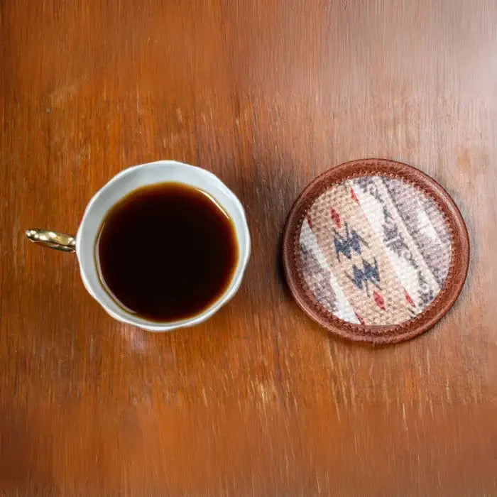 Mona B - Set of 4 Printed Coasters, 4.5 INCH Round, Best for Bed-Side Table/Center Table, Dining Table - BR-501 CO