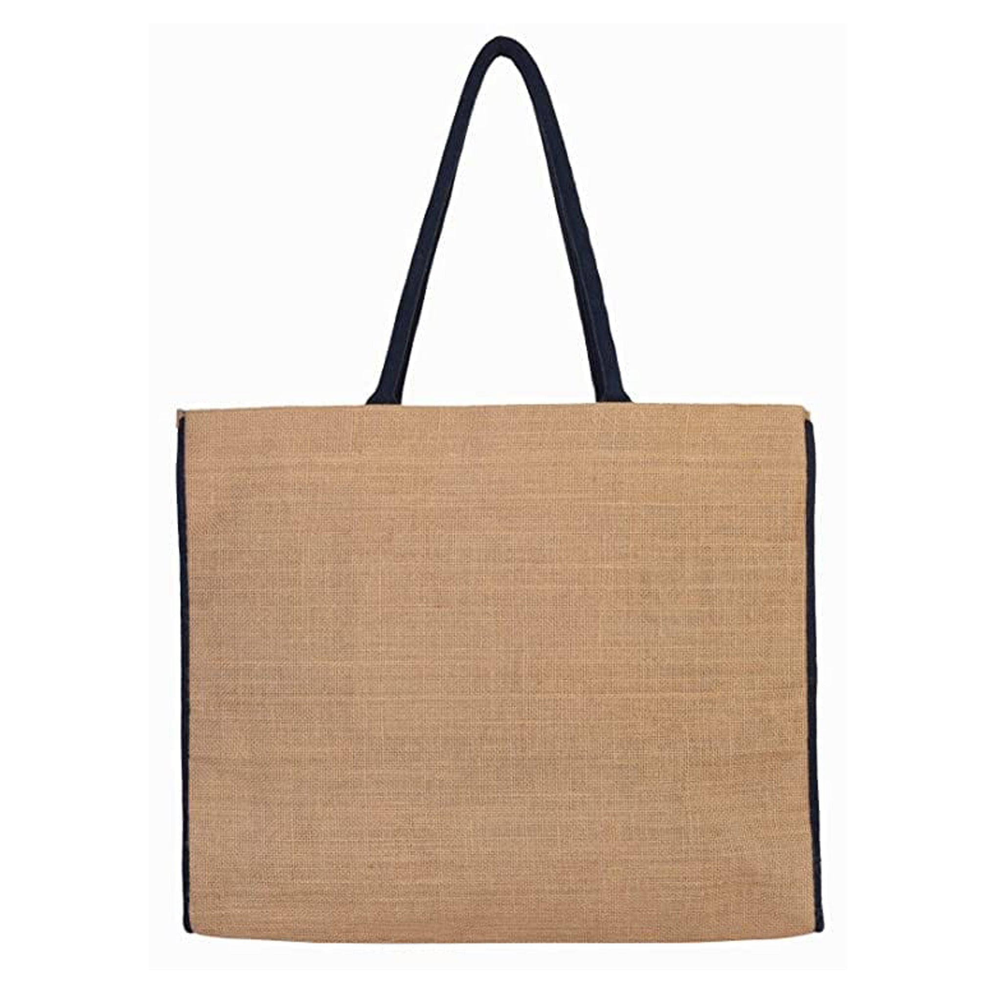 Mona B Reusable Jute Shopping Bag With Stylish Design for Men and Women (Bon Voyage) - Jute Bag by Mona-B - Backpack, Sale, Shop1999, Shop2999, Shop3999