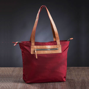 Mona B Handbag for Women | Zipper Tote Bag | Crossbody Sling Bag for Grocery, Shopping, Travel | Shoulder Bags for Women: Set of 2 (Wine)