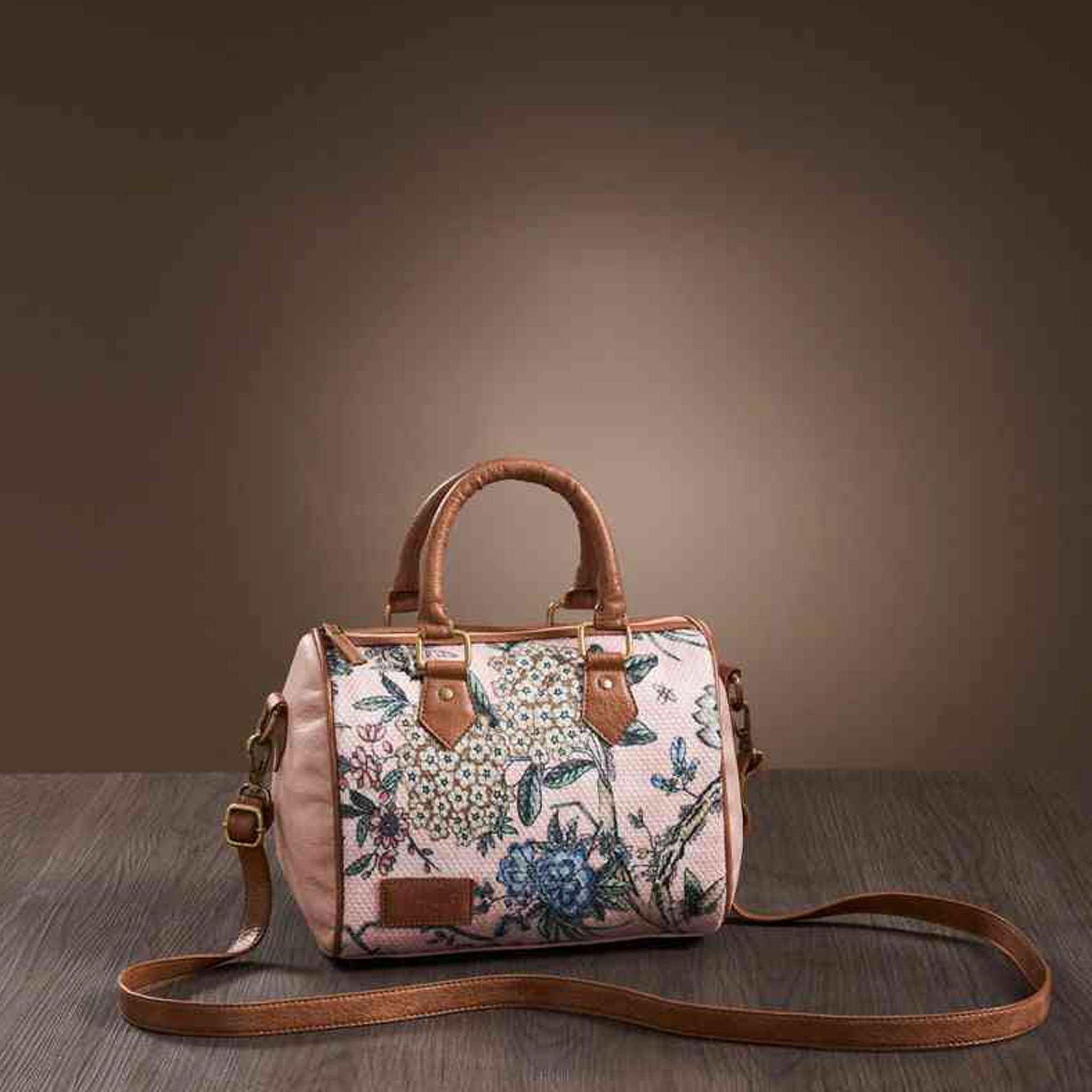 Mona-B Bag Mona B Kilim Inspired Canvas Handbag for Women | Crossbody Bag | Stylish Vintage Shoulder Bags for Women: Pink - M-7001