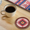 Mona B - Set of 4 Printed Coasters, 4.5 INCH Round, Best for Bed-Side Table/Center Table, Dining Table - BR-500 CO