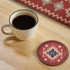 Mona B - Set of 4 Printed Coasters, 4.5 INCH Round, Best for Bed-Side Table/Center Table, Dining Table - BR-504 CO