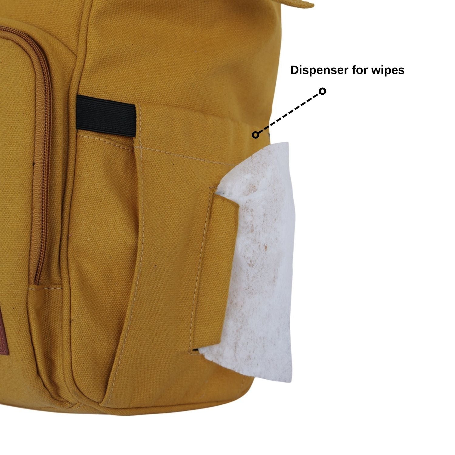 Mona B Verde Diaper Backpack: Mustard