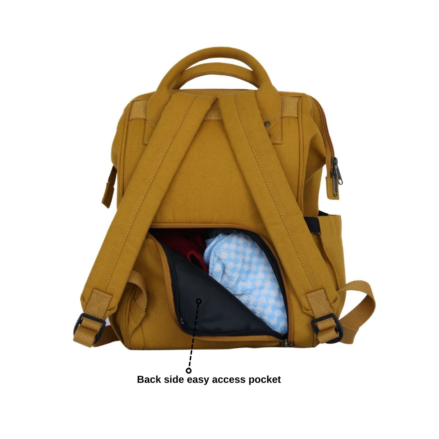 Mona B Verde Diaper Backpack: Mustard