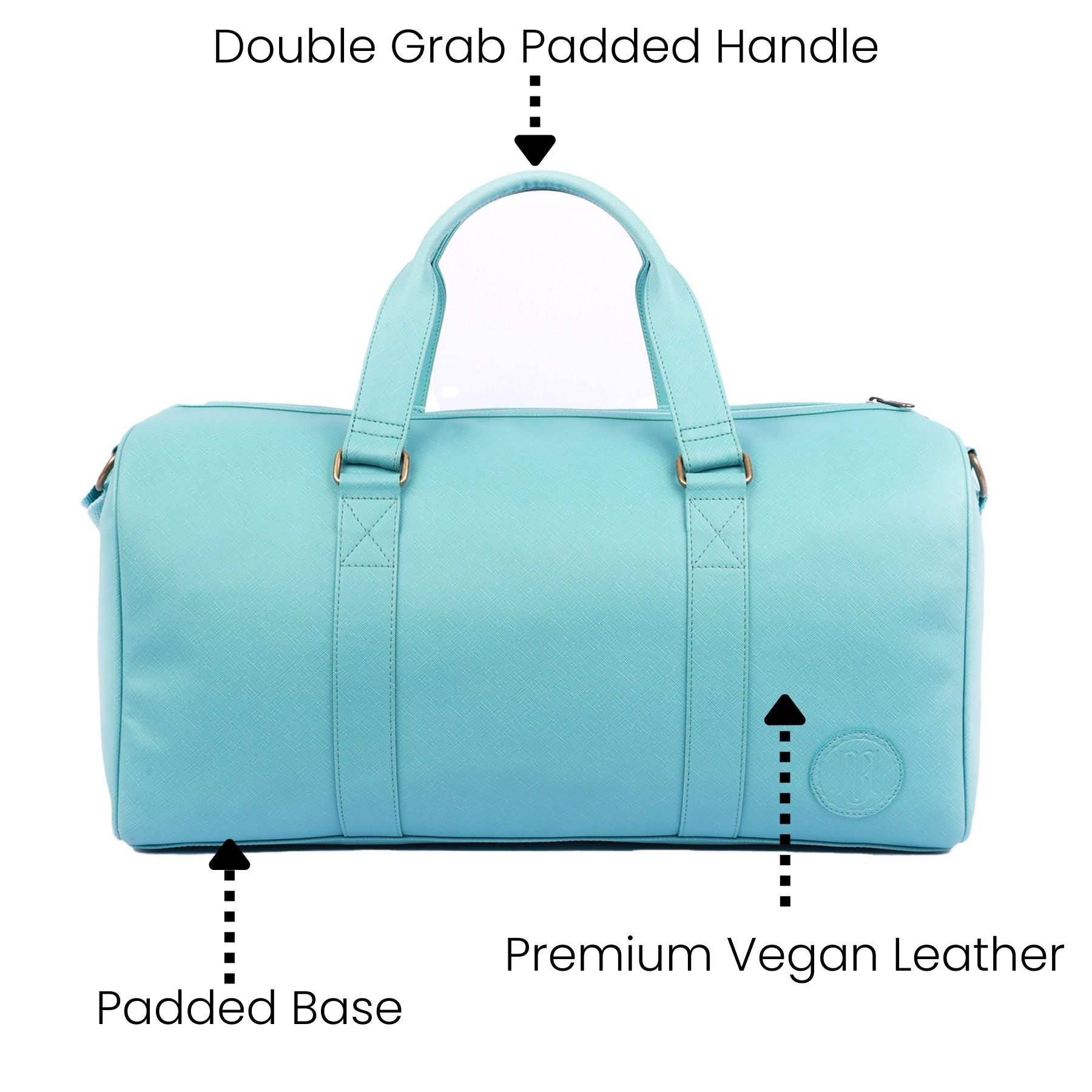 Miles Duffle Bag for Men & Women – Stylish, Spacious & Travel-Ready - Turquoise