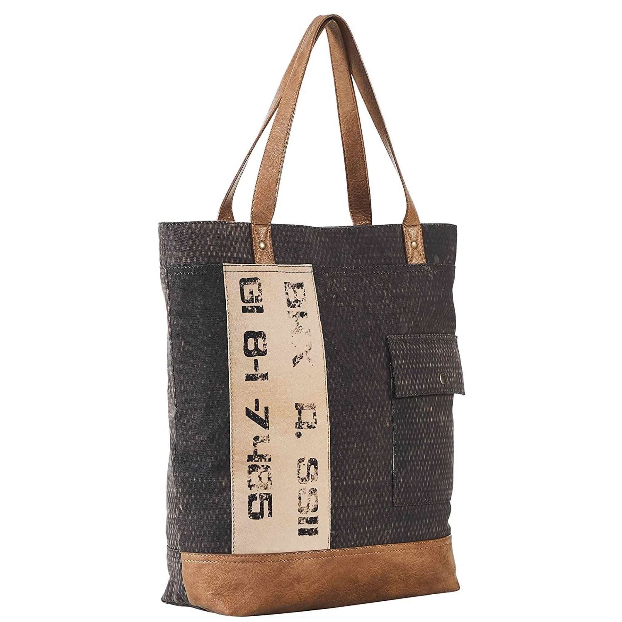 Mona B Brown Large Canvas Handbag for Women | Tote Bag for Grocery, Shopping, Travel | Stylish Vintage Shoulder Bags for Women - Handbag by Mona-B - Backpack, EOSS, Sale, Shop1999, Shop2999, Shop3999