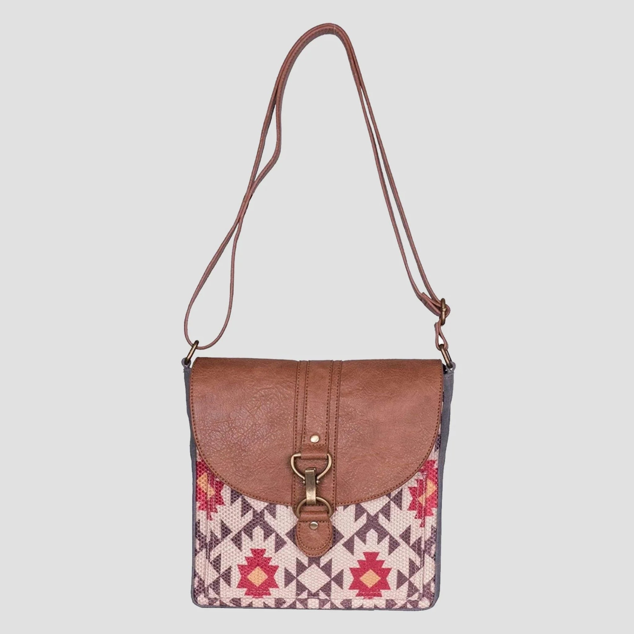 Mona B - Medium Canvas Messenger Crossbody Bag with Stylish Design for Women (Alisa)
