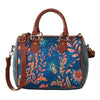 Mona B - Canvas Small Vintage Handbag, Shoulder Bag, Crossbody Bag For Shopping, Travel With Stylish Design For Women (Blue, Kilim) - M-7004