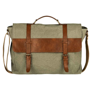 Mona B Canvas large Messenger Bag with inside laptop compartment for Offices, Schools and Colleges for Men and Women (Moss) - MC-1000 C - Messenger by Mona-B - Backpack, Flash Sale, Sale, Shop2999, Shop3999